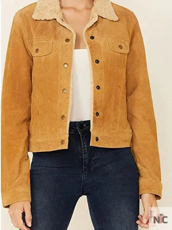 Roswell New Mexico S04 Rosa Ortecho Suede Jacket Clanton Jacket