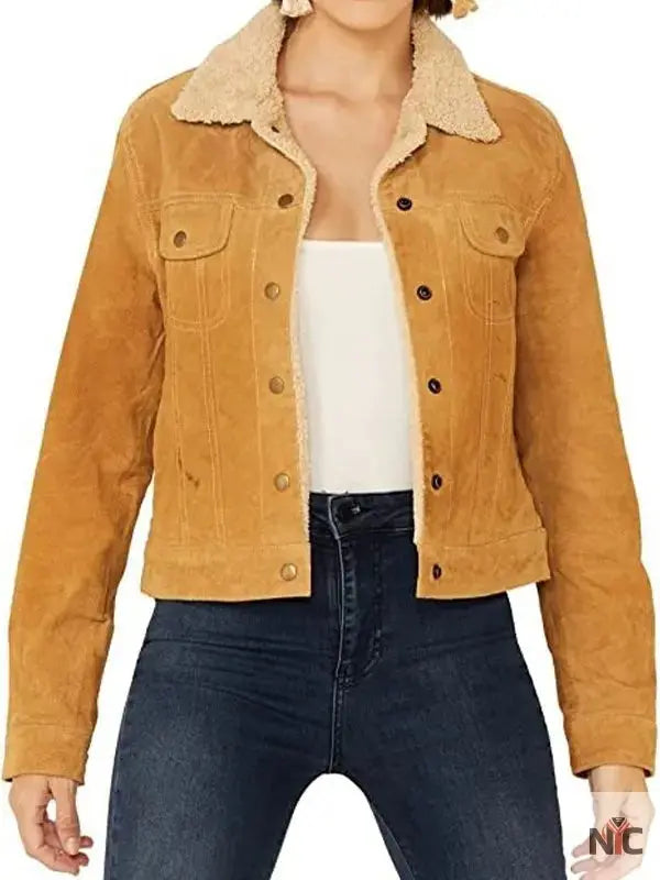 Roswell New Mexico S04 Rosa Ortecho Suede Jacket Clanton Jacket