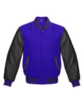 Royal Blue And Black Varsity Jacket Clanton Jacket