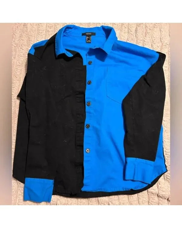 RuPauls Drag Race S18 Blue & Black Two-Tone Shirt