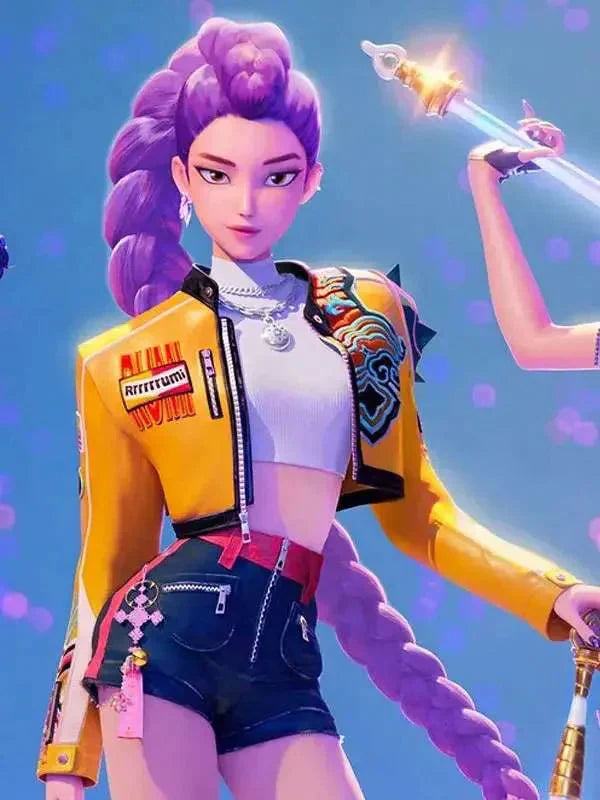 Rumi KPop Demon Hunters Jacket Clanton Jacket