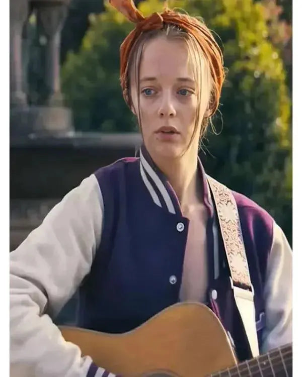 Run Away 2026 Ellie de Lange Purple Varsity Jacket WorthVee