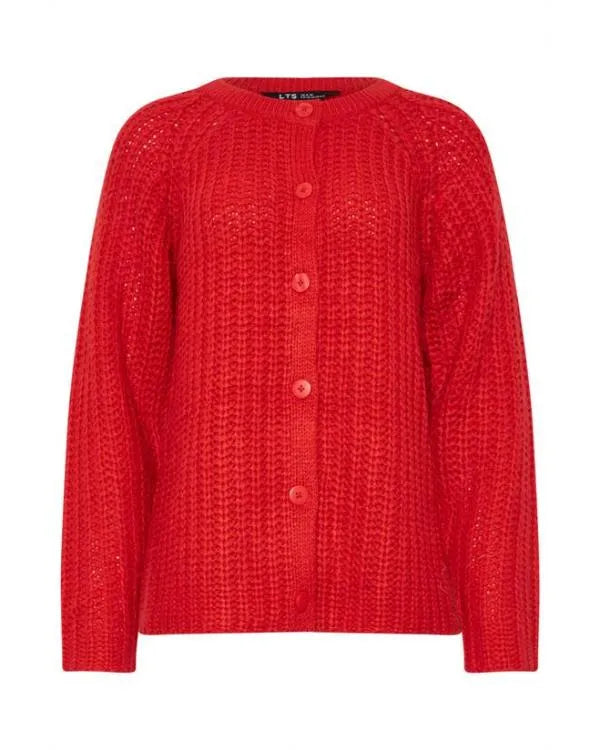 Run Away S01 Ruth Jones Red Chunky Cardigan