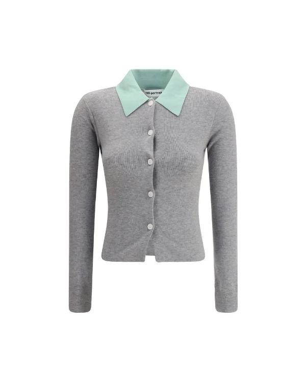 Running Point S02 Brenda Song Grey Wool Cardigan WorthVee
