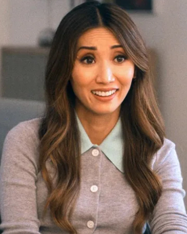 Running Point S02 Brenda Song Grey Wool Cardigan WorthVee