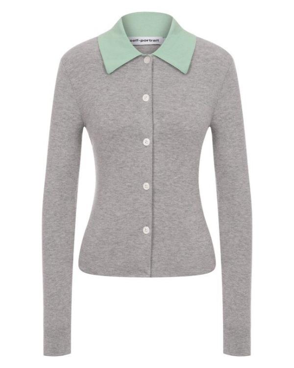 Running Point S02 Brenda Song Grey Wool Cardigan WorthVee