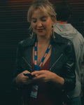 Running Point S02 Kate Hudson Black Leather Jacket WorthVee
