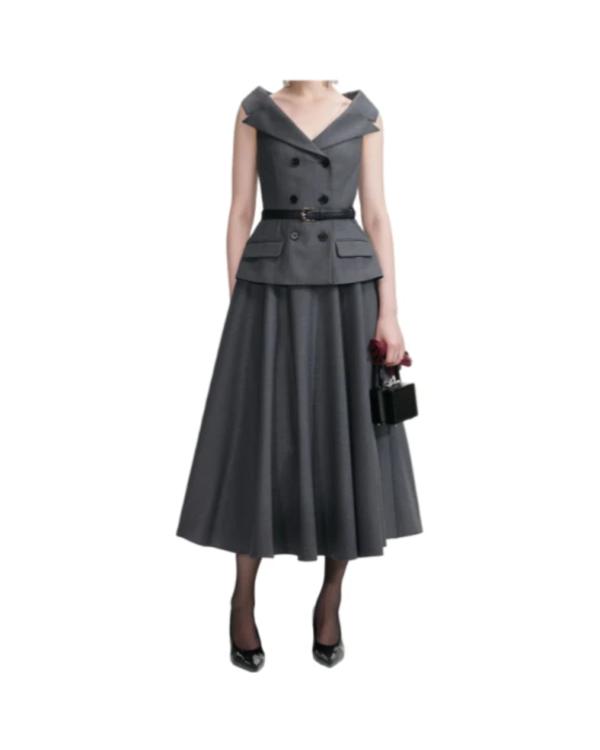 Running Point S02 Kate Hudson Double-Breasted Belted Dress WorthVee
