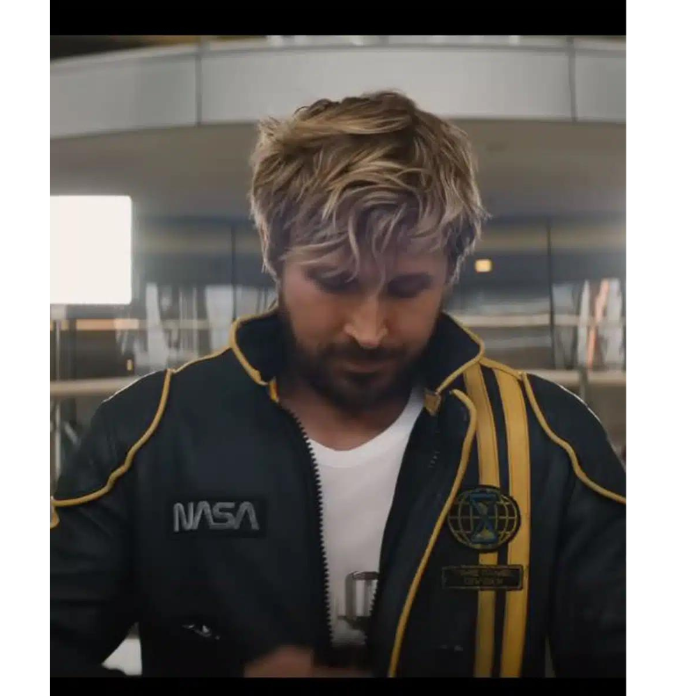 Ryan Gosling The Fall Guy NASA Leather Jacket Clanton Jacket