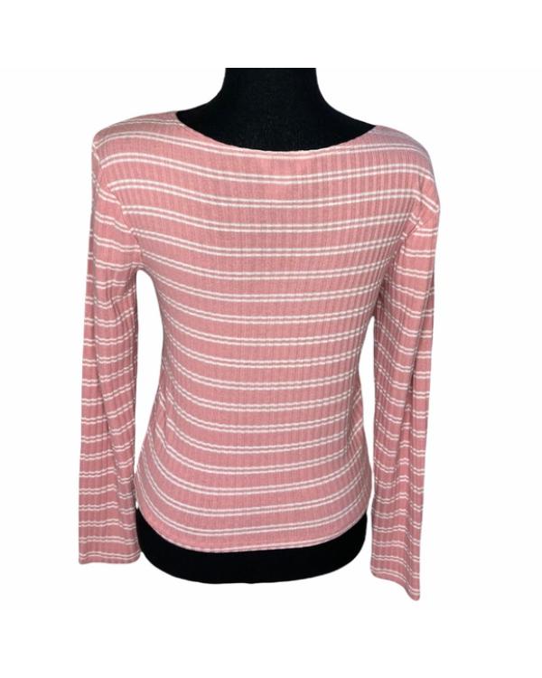 SNL S51 Veronika Slowikowska Pink Striped Top