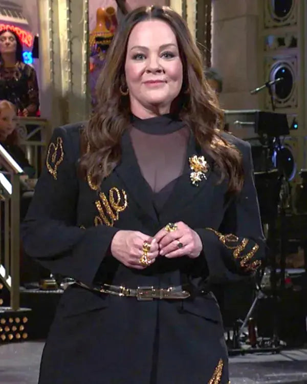 SNL S51Melissa McCarthy Black Sequin Blazer Dress WorthVee