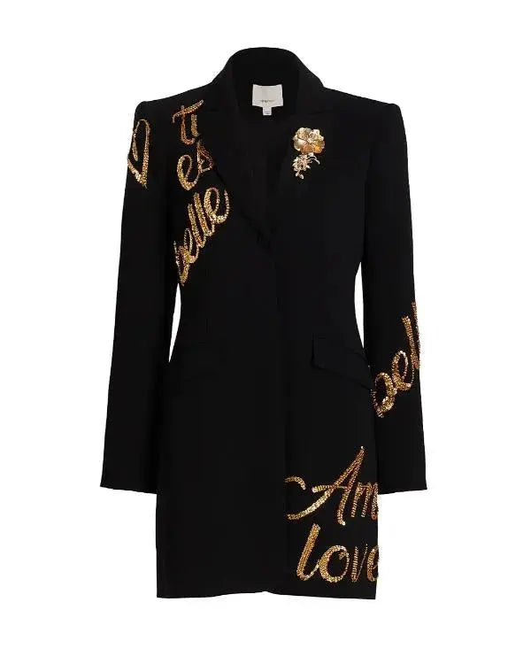 SNL S51Melissa McCarthy Black Sequin Blazer Dress WorthVee