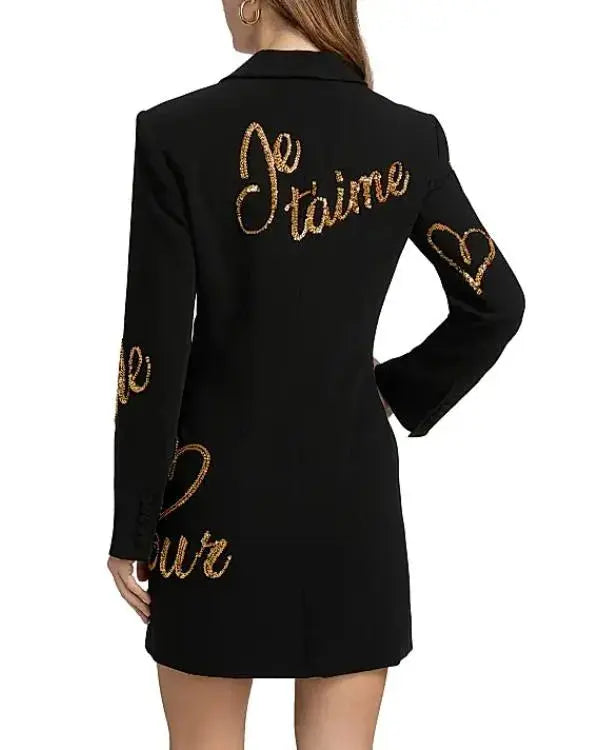 SNL S51Melissa McCarthy Black Sequin Blazer Dress WorthVee