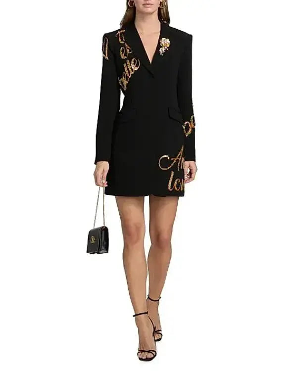 SNL S51Melissa McCarthy Black Sequin Blazer Dress WorthVee
