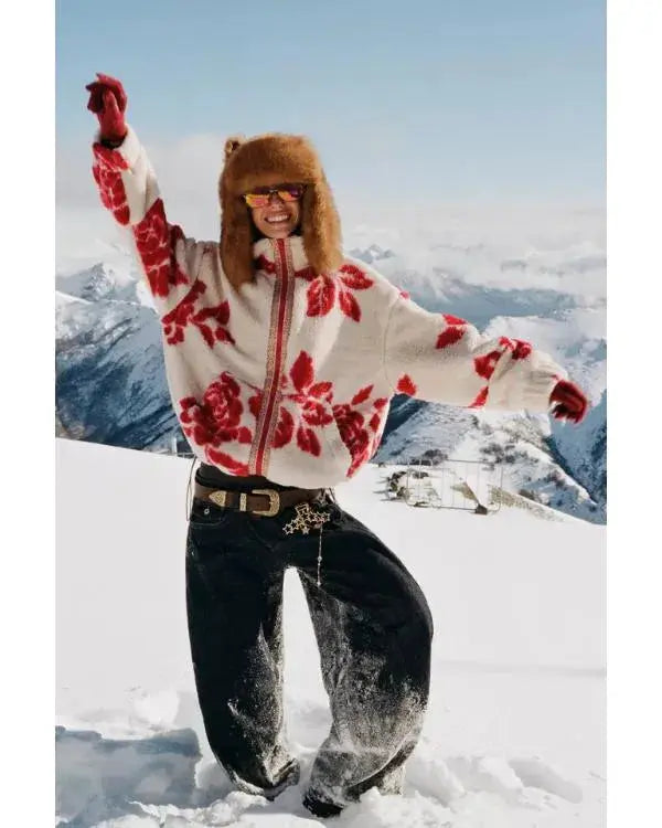 SNL S51 Veronika Slowikowska Floral Zip-Up Jacket WorthVee