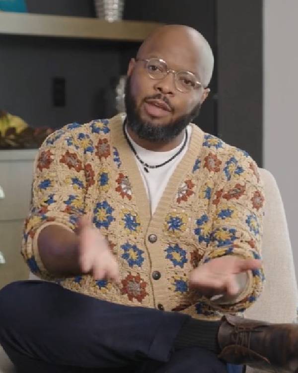 Safe Space Kevin Fredericks Floral Crochet Cardigan