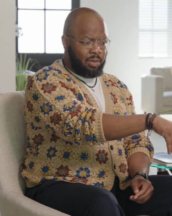 Safe Space Kevin Fredericks Floral Crochet Cardigan