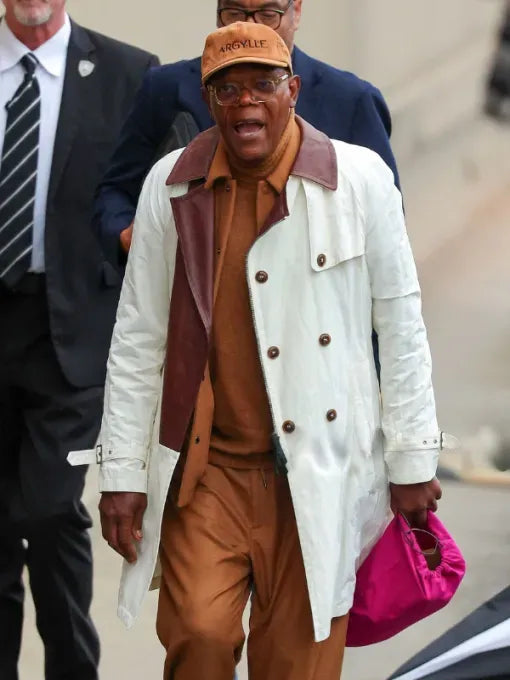 Samuel L. Jackson Los Angeles 2025 Contrasting Coat