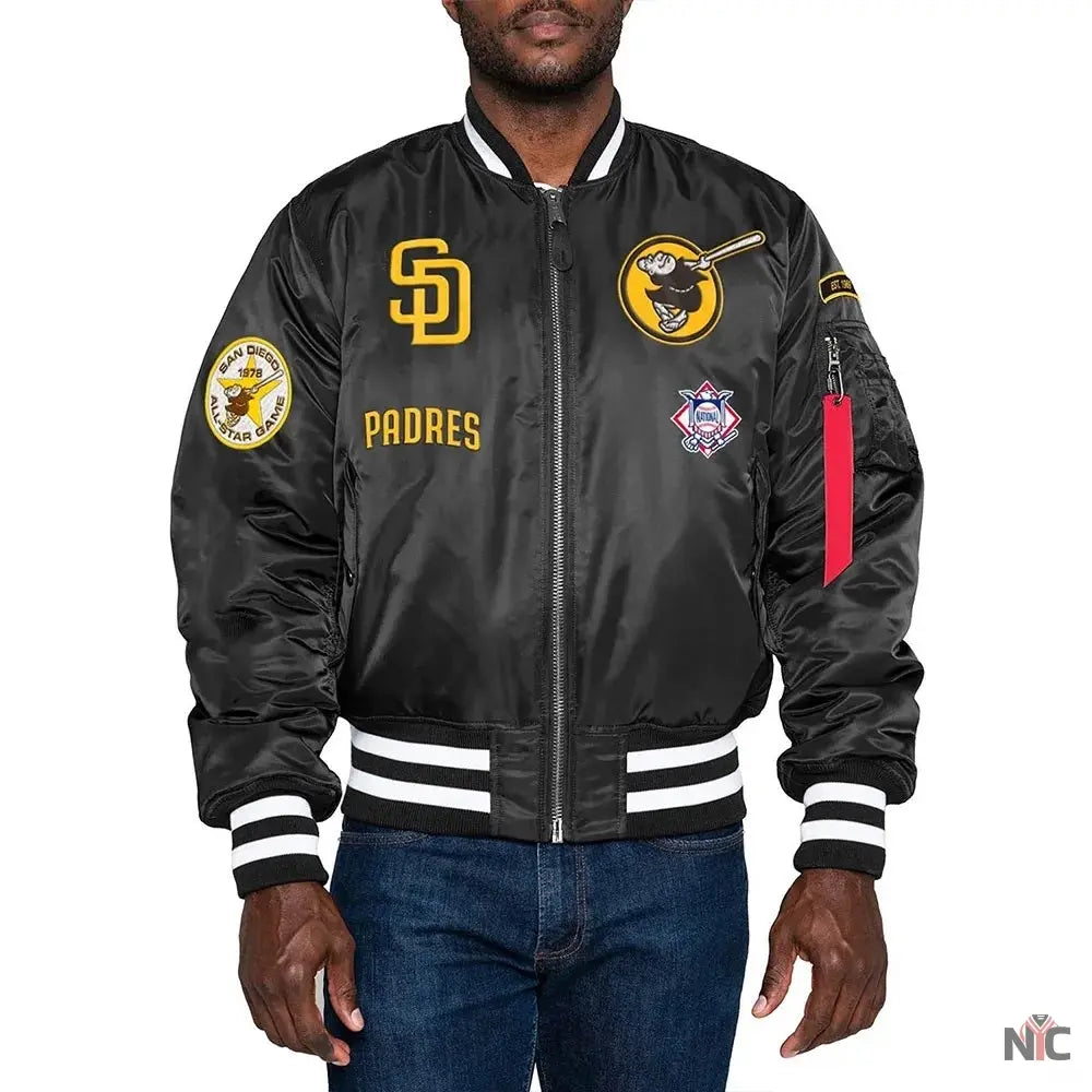 San Diego Padres Bomber MA-1 Jacket Clanton Jacket