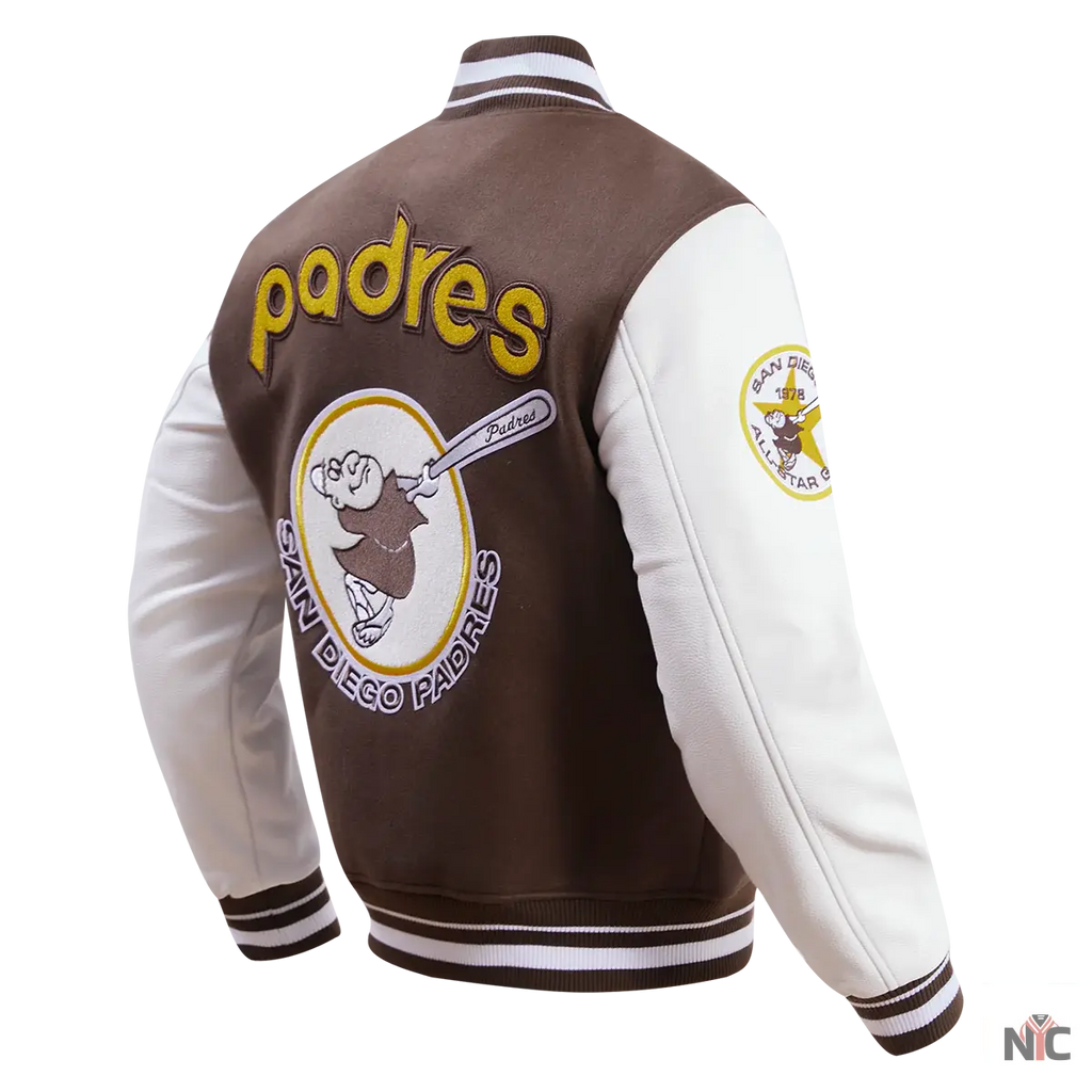 San Diego Padres Retro Classic Rib Wool Varsity Jacket Clanton Jacket