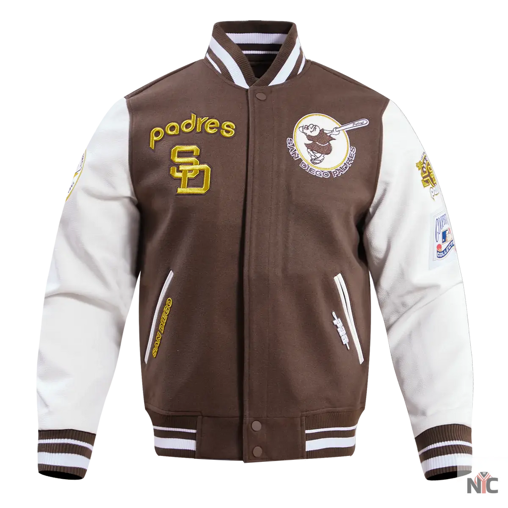 San Diego Padres Retro Classic Rib Wool Varsity Jacket Clanton Jacket