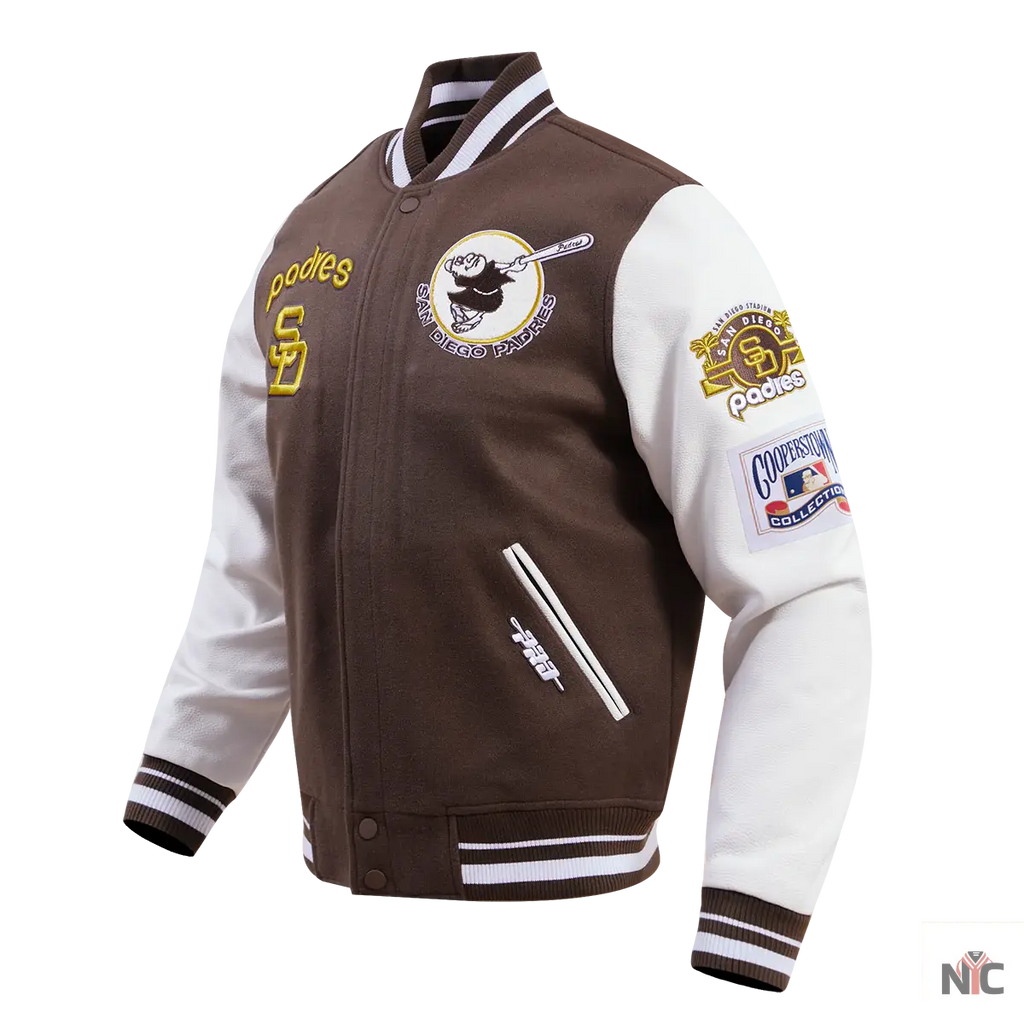 San Diego Padres Retro Classic Rib Wool Varsity Jacket Clanton Jacket