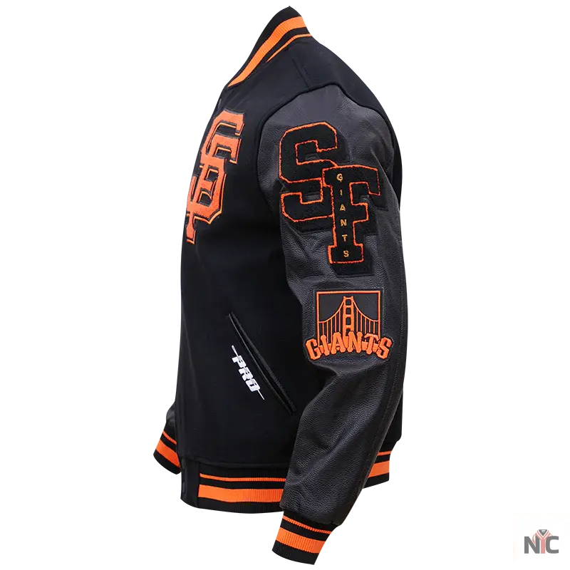 San Francisco Giants Mash Up Logo Varsity Jacket Clanton Jacket