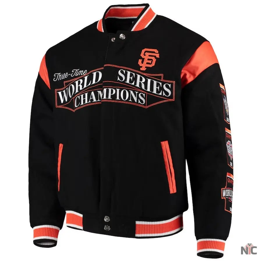 San Francisco Giants World Series Champions Full-Snap Jacket Clanton Jacket