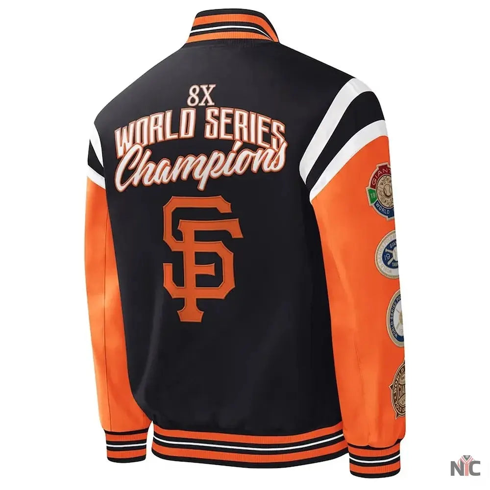 San Francisco Title Holder Varsity Satin Jacket Clanton Jacket