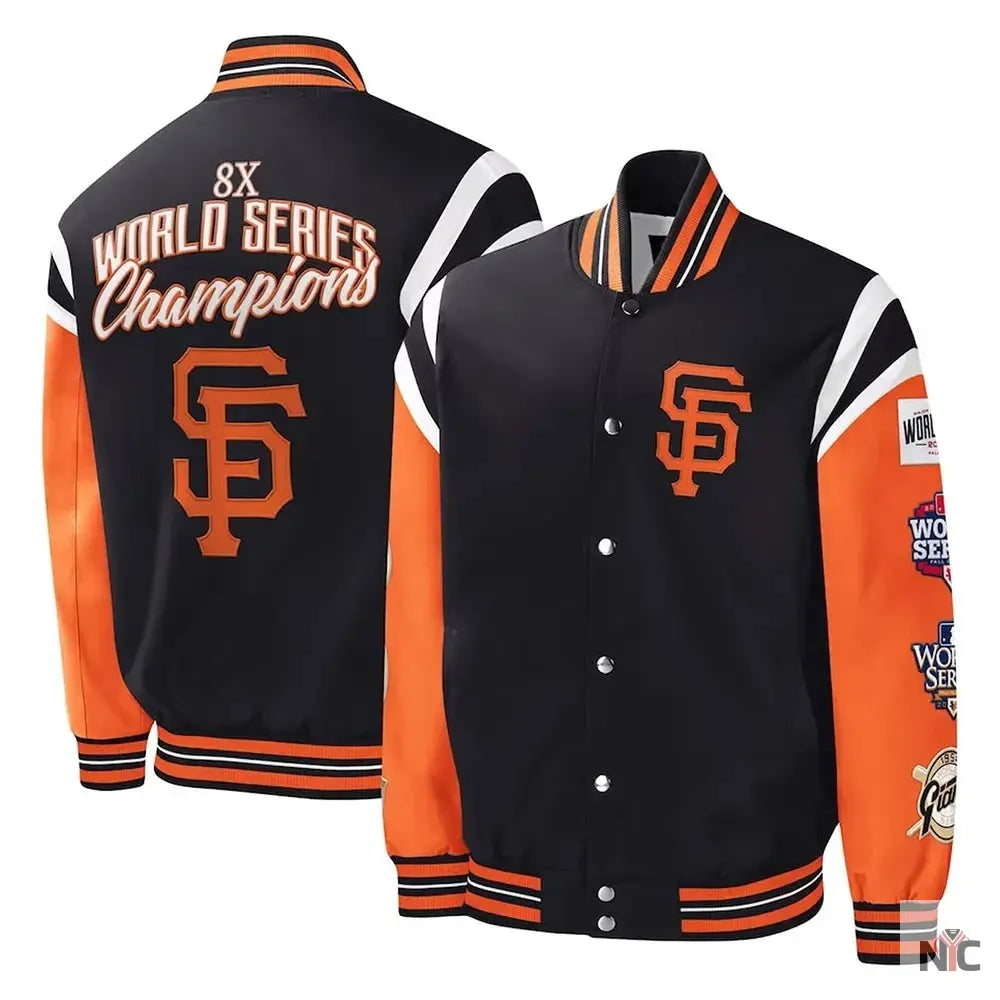 San Francisco Title Holder Varsity Satin Jacket Clanton Jacket