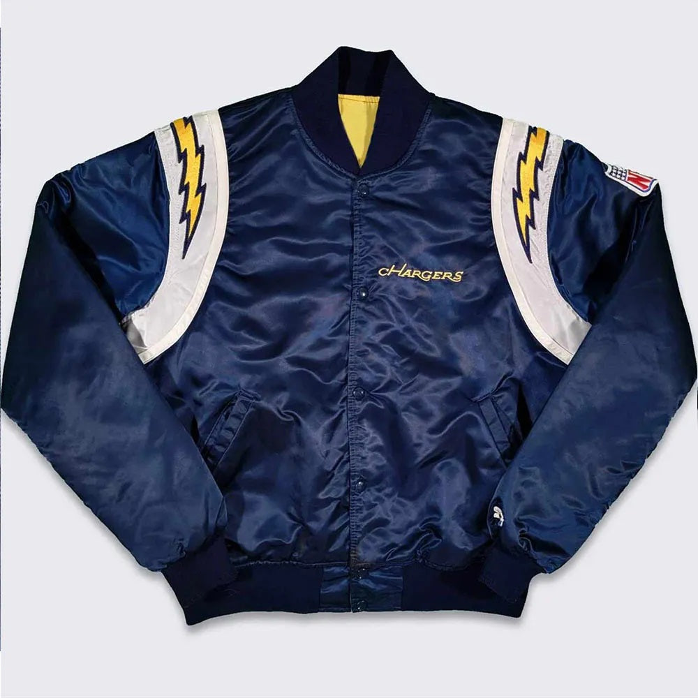 San Diego Chargers 80s Satin Jacket WorthVee