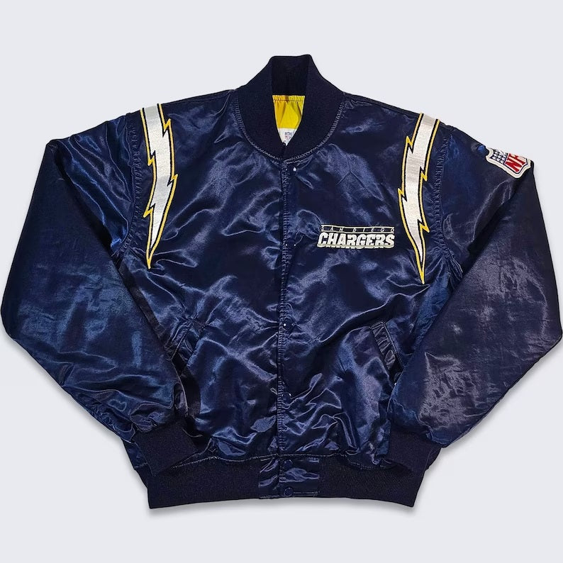 San Diego Chargers 80s Satin Jacket WorthVee