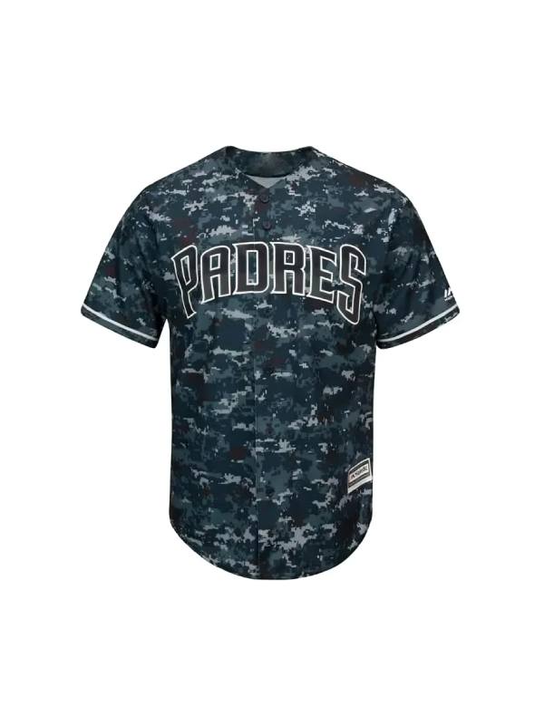San Diego Padres Majestic Camo Cool Base Jersey WorthVee