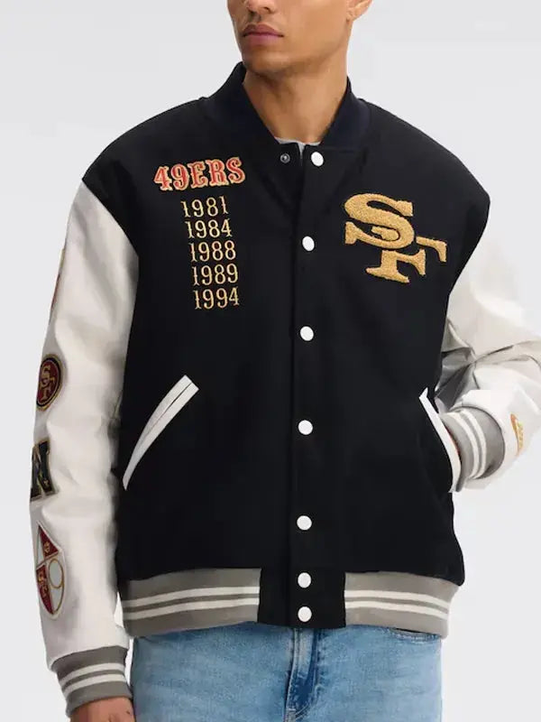 San Francisco 49ers 2025 Rivalries Varsity Jacket WorthVee