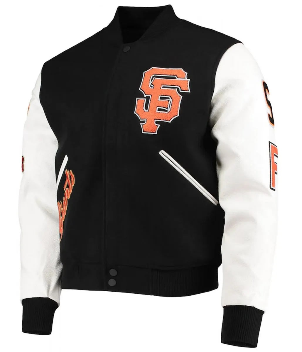 San Francisco Giants Letterman Full-Zip Jacket WorthVee