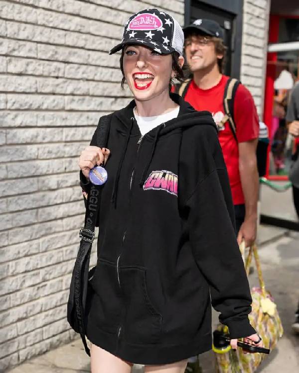 Sarah Sherman Philadelphia 2025 Black Hoodie Clanton Jacket