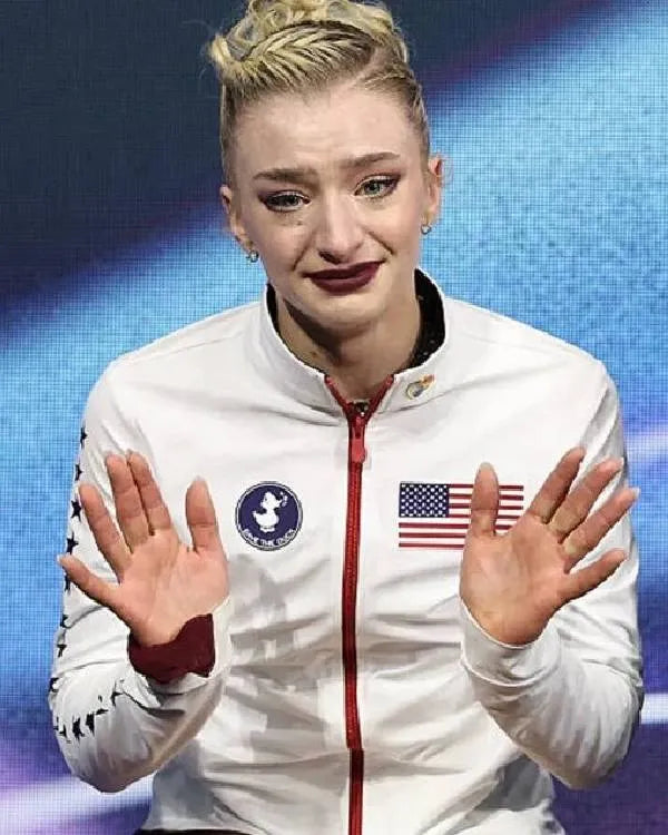 Save The Duck Amber Glenn Team USA White Jacket