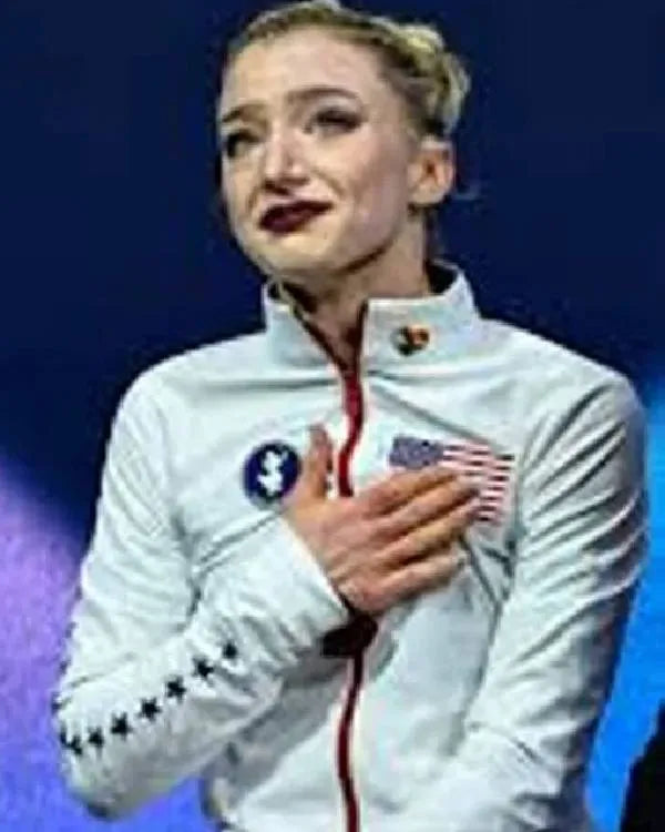 Save The Duck Amber Glenn Team USA White Jacket