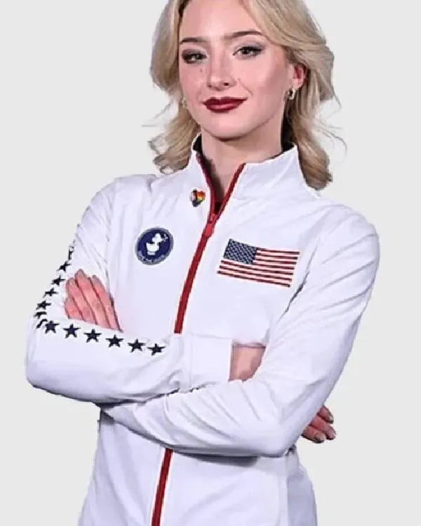 Save The Duck Amber Glenn Team USA White Jacket
