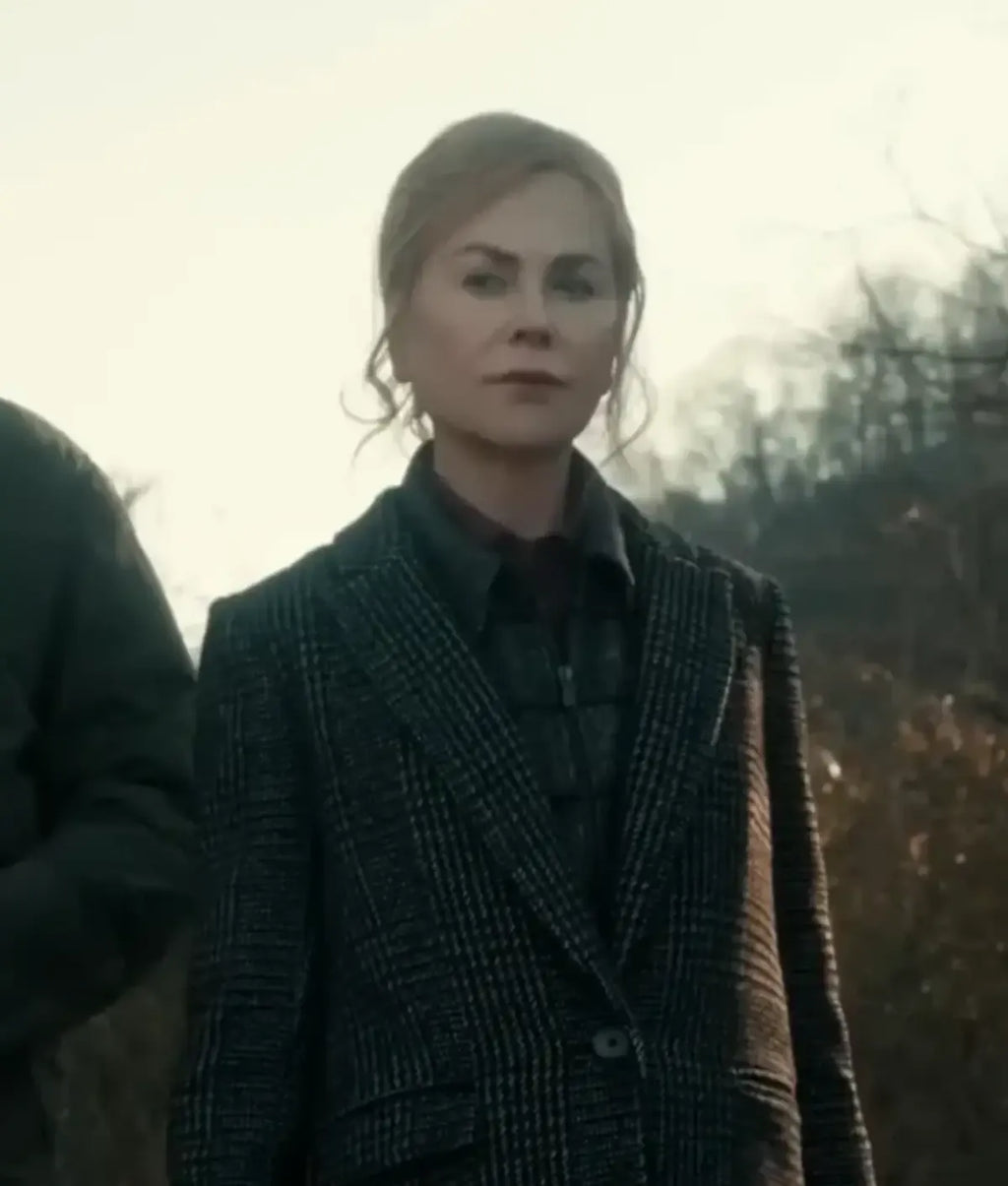 Scarpetta 2026 Nicole Kidman Plaid Trench Coat