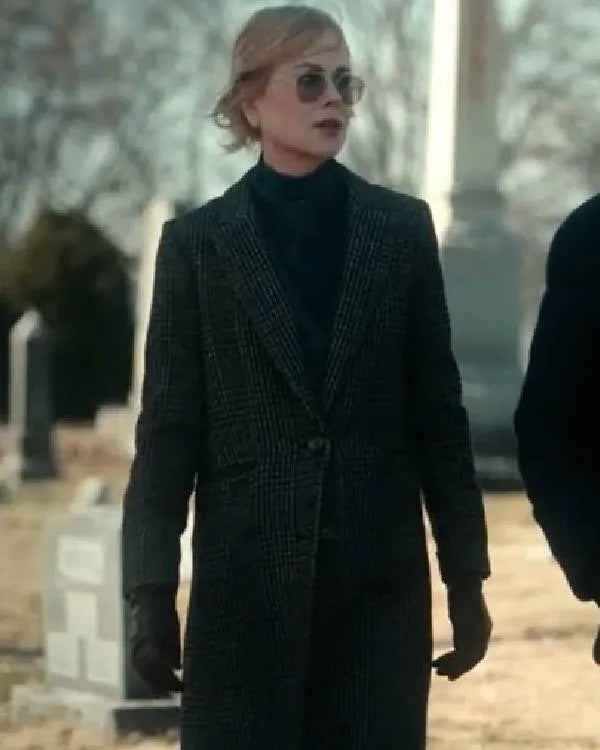 Scarpetta S01 Nicole Kidman Grey Wool Coat