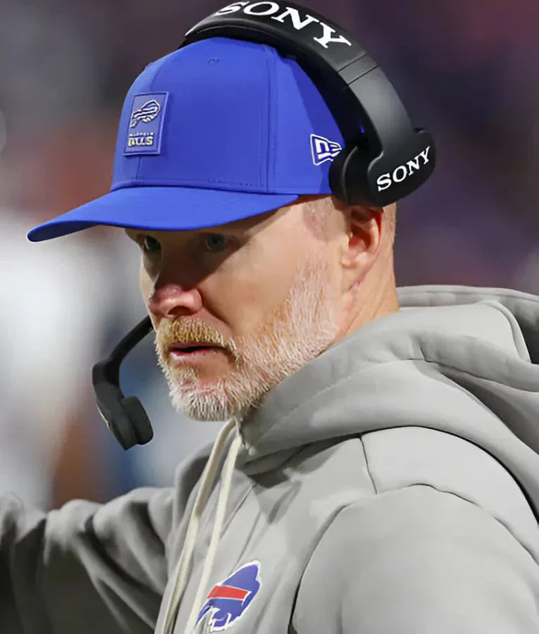 Sean McDermott Buffalo Bills Grey Hoodie USA Jackets