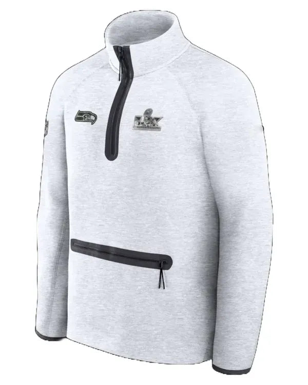Seattle Seahawks Super Bowl LX Opening Night Half-Zip Sweatshirt