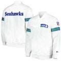 Seattle Seahawks The Power Forward White Satin Jacket