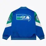 Seattle Seahawks Throw It Back Heavyweight Satin Jacket WorthVee
