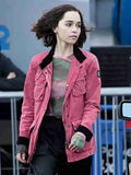 Secret Invasion Emilia Clarke Pink Cotton Jacket WorthVee