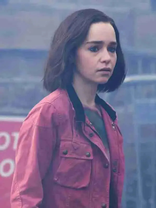 Secret Invasion Emilia Clarke Pink Cotton Jacket WorthVee