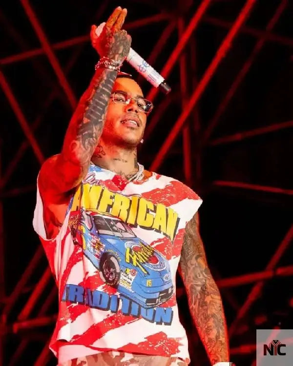 Sfera Ebbasta AMERICAN Graphics T-shirt Clanton Jacket