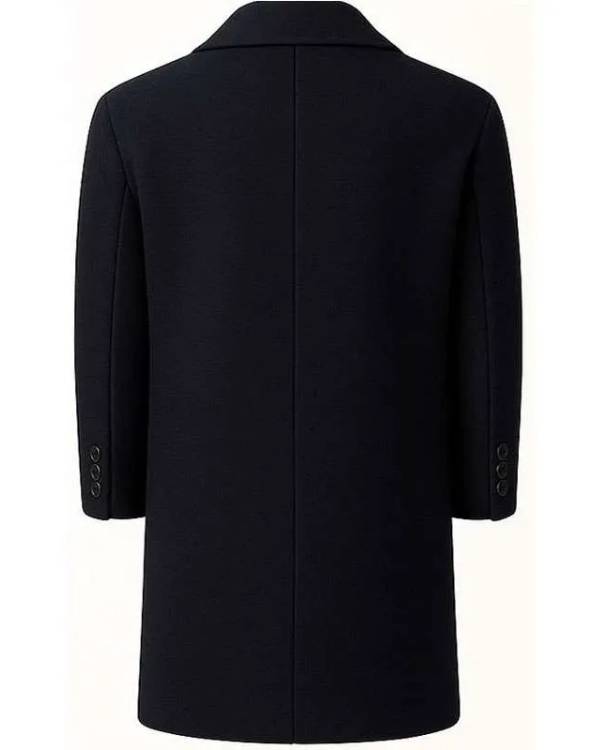 Shelter Jason Statham Black Wool Coat
