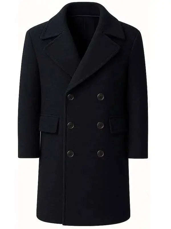 Shelter Jason Statham Black Wool Coat WorthVee